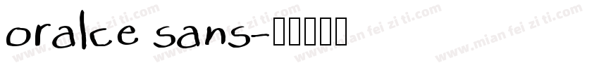 oralce sans字体转换